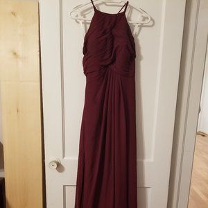 Azazie Ginger Allure Bridesmaid dress, size A6, Cabernet